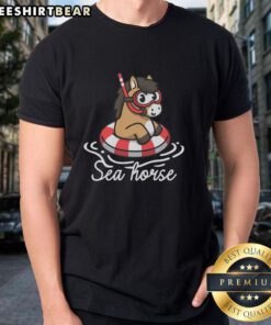 Good Literal Sea Horse T-Shirt featuring a vibrant sea horse graphic on a soft cotton fabric, perfect for ocean lovers.