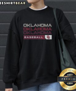 Good Oklahoma Sooners college baseball hype sweatshirt featuring team colors and logo, perfect for fans and game day.