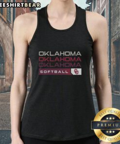 Alt Text: Good Oklahoma Sooners College Softball Hype Tank Top featuring vibrant team colors and logo for fans.