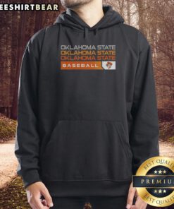 Good Oklahoma State Cowboys college baseball hype hoodie in vibrant orange, perfect for fans and game day attire.