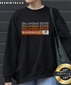 Good Oklahoma State Cowboys college baseball hype sweatshirt featuring team colors and logo, perfect for fans and athletes.