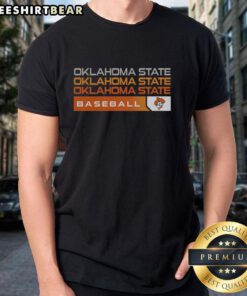 Good Oklahoma State Cowboys College Baseball Hype T-Shirt featuring team colors and logo, perfect for fans and game day.