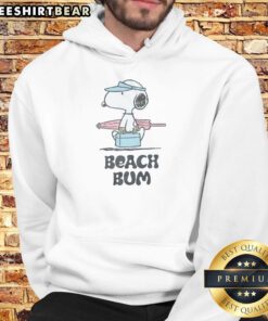 Good Peanuts Beach Bum Snoopy Hoodie featuring a relaxed Snoopy graphic, perfect for casual beach outings.