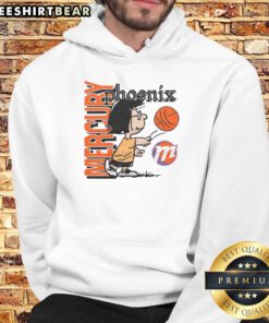 Good Peanuts Marcie x Phoenix Mercury hoodie featuring vibrant colors and a stylish design for fans and fashion lovers.