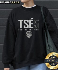 Alt Text: Cozy Good Tses 5 Washington Spirit sweatshirt in vibrant colors, perfect for fans of the women's soccer team.
