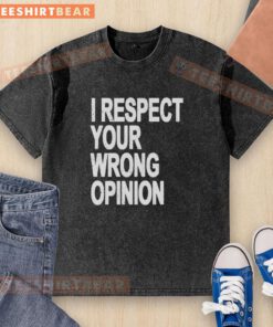Good Wrong Opinion washed t-shirt featuring a bold graphic design, perfect for casual wear and expressing individuality.