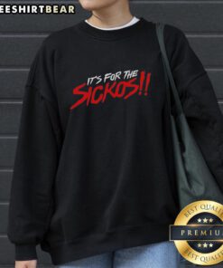 Stylish 'Hot Aew Its For The Sickos' sweatshirt featuring bold text, perfect for fans and casual wear.