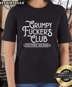 Hot Grumpy Fuckers Club Lifetime Member Ladies Tee in vibrant colors, perfect for expressing your unique style.