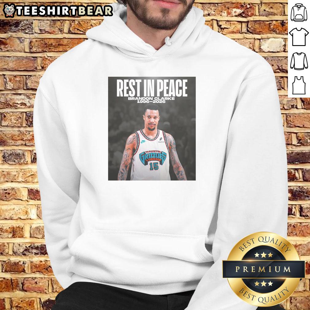 Hot Rest In Peace hoodie honoring Brandon Clarke, 1996-2026, featuring a stylish design and heartfelt tribute.