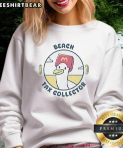 Hot Seagull Beach Tax Collector sweatshirt featuring a vibrant design perfect for coastal lovers and tax enthusiasts.