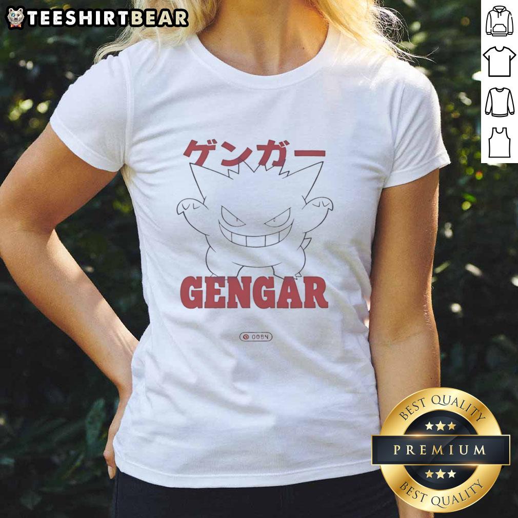 Hot Target Gengar Pokemon Ladies Tee featuring a stylish design of Gengar on a women's t-shirt.