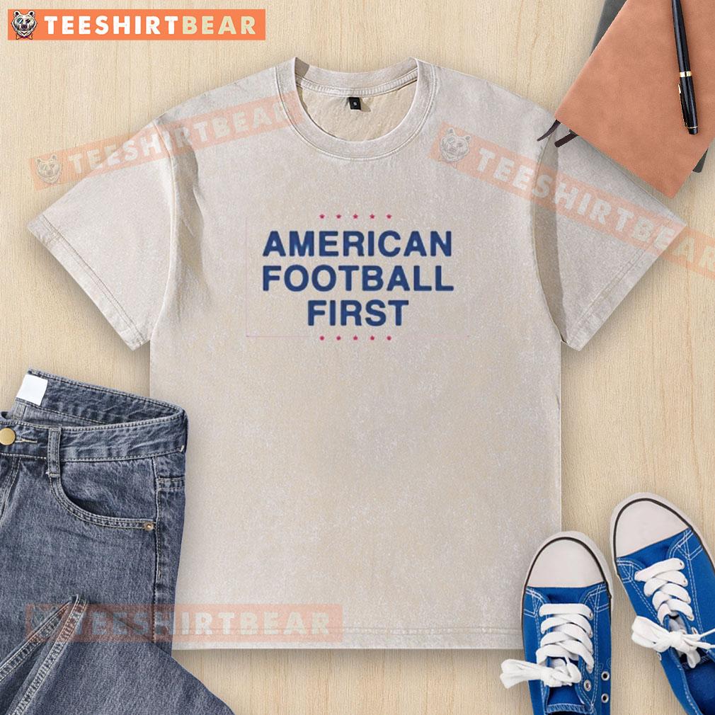 Nice American Football First Ban International Games Washed T-Shirt featuring vibrant graphics and comfortable fit.