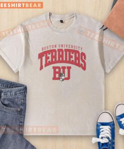 Classic logo washed t-shirt featuring cute Boston Terriers, perfect for dog lovers and casual wear.