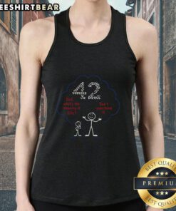 Nice Don't Overthink It 42 Tank Top in casual style, perfect for summer outings and laid-back fashion.