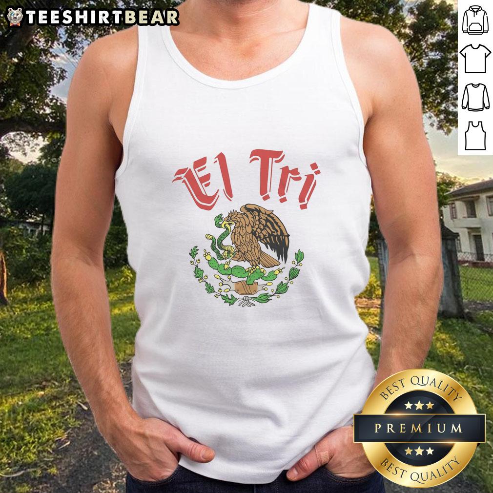 Stylish Nice El Tri Mexico tank top featuring vibrant colors and the national emblem, perfect for fans and summer wear.