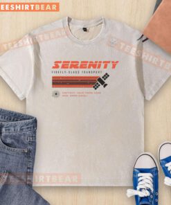 Nice Firefly Class Transport washed t-shirt featuring a vintage design and soft fabric for comfort and style.