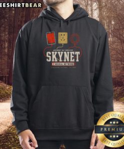 Nice Judgment Day Tech Statement Hoodie featuring a bold graphic design, perfect for stylish and tech-savvy fashion lovers.