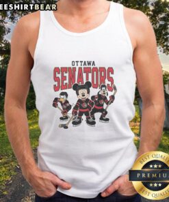 Nice Ottawa Senators Disney Team ice hockey tank top featuring vibrant graphics, perfect for fans and summer wear.