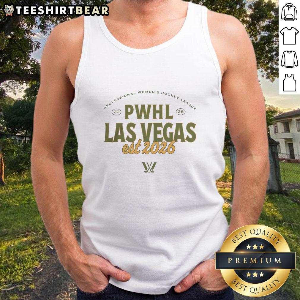 Nice PWHL Las Vegas Stadium Essentials Uprise Tank Top in vibrant colors, perfect for game day or casual wear.