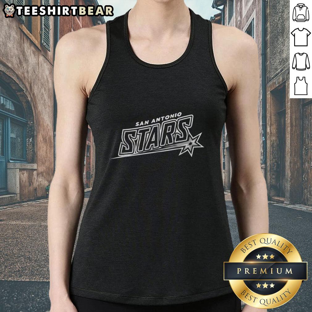 Alt Text: Stylish Nice San Antonio Stars 14 tank top featuring vibrant team colors, perfect for fans and summer wear.