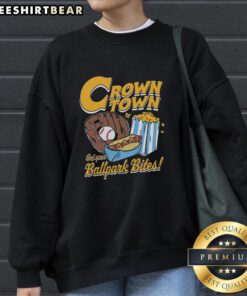 Official Crown Town Ballpark Bites Sweatshirt featuring a stylish design for baseball fans and cozy comfort.