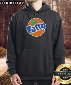 Official Fatty Fanta Logo Parody Hoodie featuring a colorful, playful design inspired by popular soda branding.