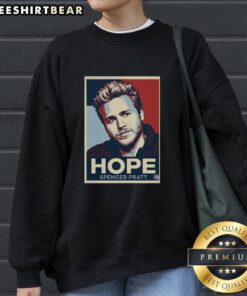 Official Spencer Pratt Hope and Change Graphic Sweatshirt featuring a bold design on a stylish black background.
