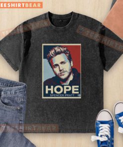 Official Spencer Pratt Hope And Change Graphic Washed T-Shirt featuring a bold design and comfortable fit.