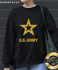 Official US Army Service Support Star Sweatshirt featuring a bold design and comfortable fit for military supporters.