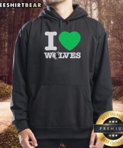 Original Minnesota Timberwolves I Heart Wolves Hoodie in navy, showcasing team spirit and fan pride.