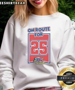 Original On Route For 25 The Sick Podcast sweatshirt featuring Tony Marinaro design in vibrant colors.