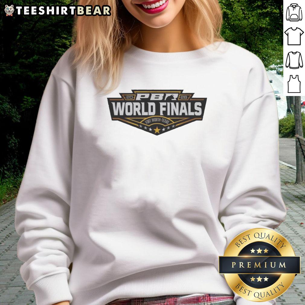 Alt Text: Original PBR 2026 World Finals sweatshirt featuring Fort Worth, Texas design, perfect for rodeo fans and fashion enthusiasts.