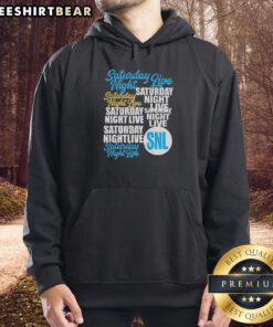 Original Saturday Night Live Repeat Hoodie featuring iconic logo and retro design, perfect for SNL fans and collectors.