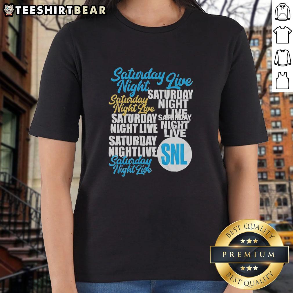 Original Saturday Night Live Repeat Ladies Tee featuring classic SNL graphics, perfect for fans of the iconic show.