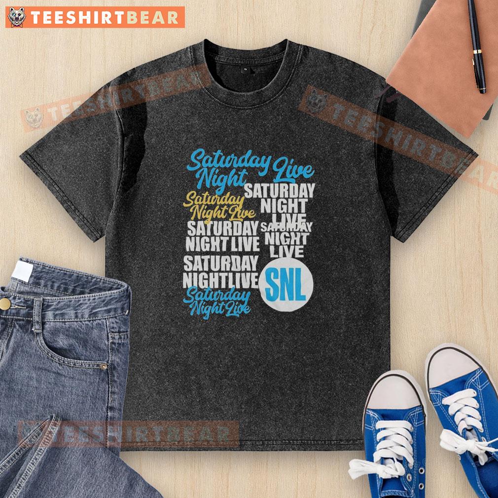 Original Saturday Night Live Repeat washed t-shirt featuring classic logo and vintage design for fans of the iconic show.