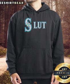 Original Seattle Mariners Slut Logo Hoodie featuring bold graphics and stylish design for fans and collectors.