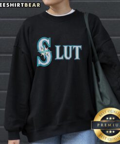 Original Seattle Mariners Slut Logo Sweatshirt featuring vintage design and bold colors, perfect for baseball fans.