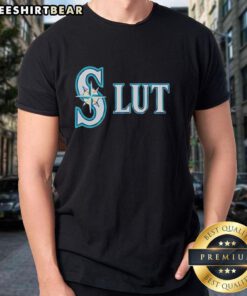Original Seattle Mariners Slut Logo T-Shirt featuring unique retro design and vibrant colors for die-hard fans.