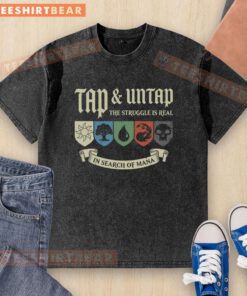 Original Tap Untap Washed T-Shirt in soft fabric, featuring a stylish design and comfortable fit for everyday wear.