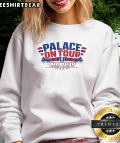 Alt Text: Premium Crystal Palace sweatshirt featuring the 2026 Conference League Final logo, perfect for Leipzig fans.
