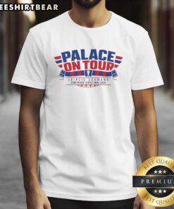 Premium Crystal Palace On Tour Leipzig 2026 Conference League Final logo T-shirt showcasing vibrant design and team spirit.