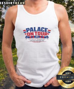 Premium Crystal Palace On Tour Leipzig Germany Conference League Final 2026 logo tank top featuring vibrant design.