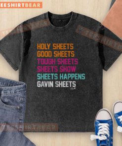 Premium Gavin Sheets washed t-shirt featuring a stylish design, perfect for casual wear and sports enthusiasts.
