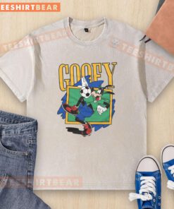 Premium Goofy Soccer Washed T-Shirt in vibrant colors featuring a playful design, perfect for casual wear and soccer fans.