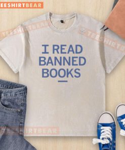 Premium I Read Banned Books washed t-shirt in soft fabric, featuring bold typography and a casual, stylish fit.