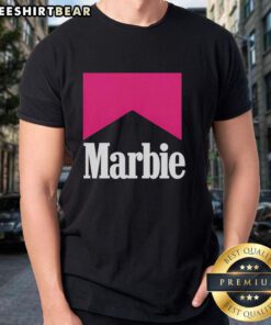 Premium Marbie Style Marlboro Logo T-Shirt in vibrant colors, showcasing a stylish and trendy design for casual wear.