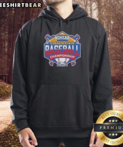 Premium NDHSAA Class A Baseball State Tournament 2026 hoodie featuring team colors and logo, perfect for fans.