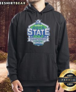 Alt Text: Premium NDHSAA Class B Boys Golf State Tournament 2026 hoodie featuring a stylish design and vibrant colors.