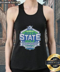 Premium NDHSAA Class B Boys Golf State Tournament 2026 tank top showcasing vibrant design and athletic fit.