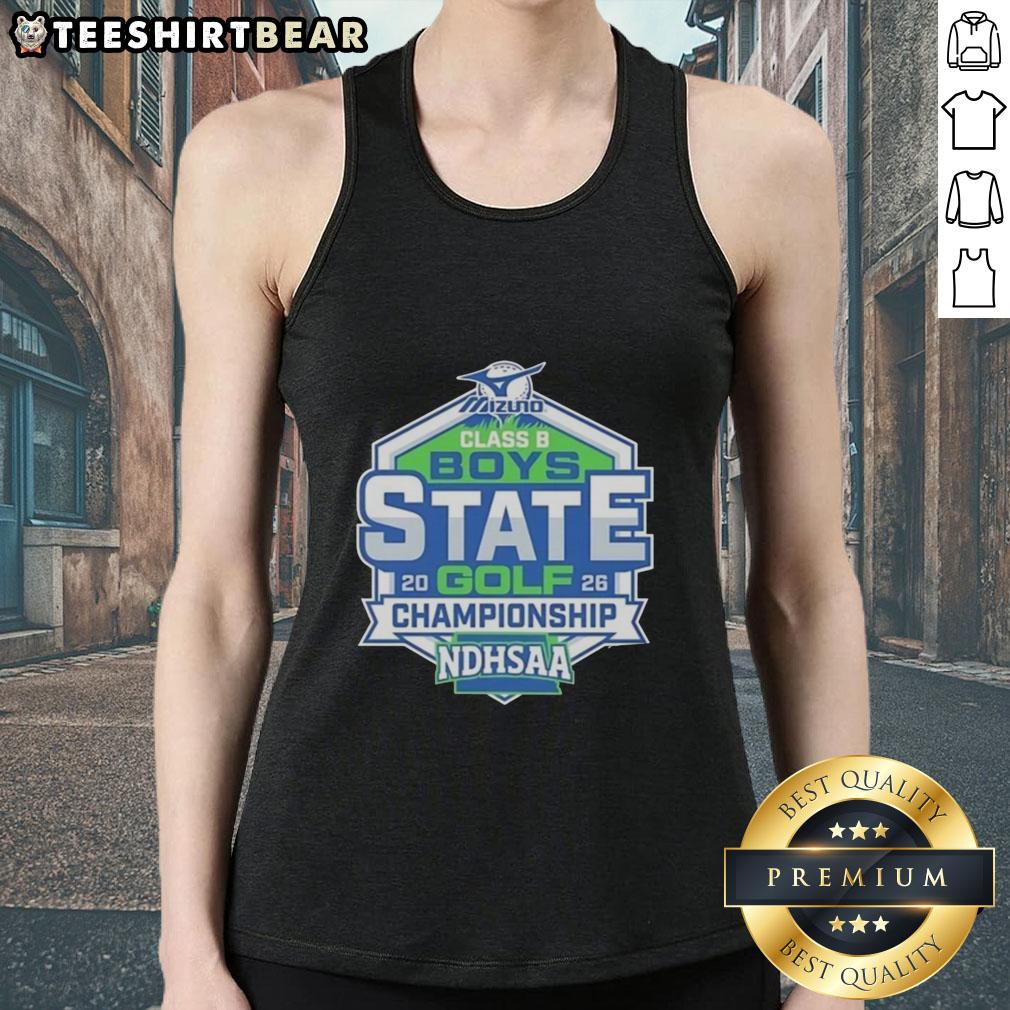 Premium NDHSAA Class B Boys Golf State Tournament 2026 tank top showcasing vibrant design and athletic fit.